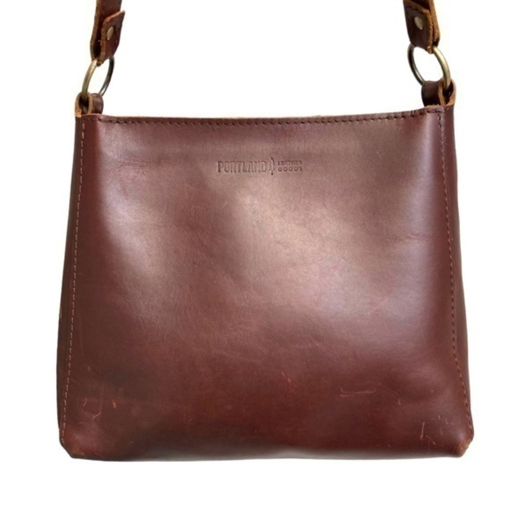 Portland leather co brown leather bag